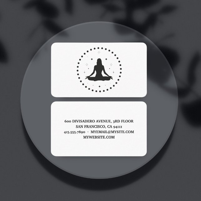 Carte De Visite Professeur de Yoga tendance Logo professionnel Bus (Créateur téléchargé)