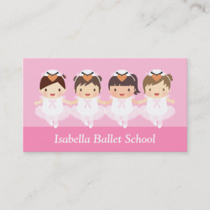Carte De Visite Professeur d'école de danse de ballet pour enfants