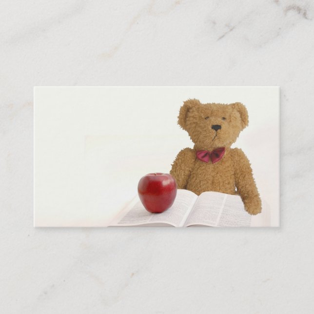 Carte De Visite Professeur d'ours de nounours (Devant)