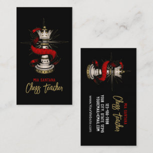 Carte De Visite Professeur Royal Queen Chess