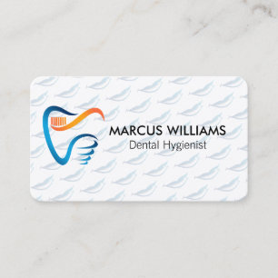 Carte De Visite Profession dentaire Logo de dent Motif de sour