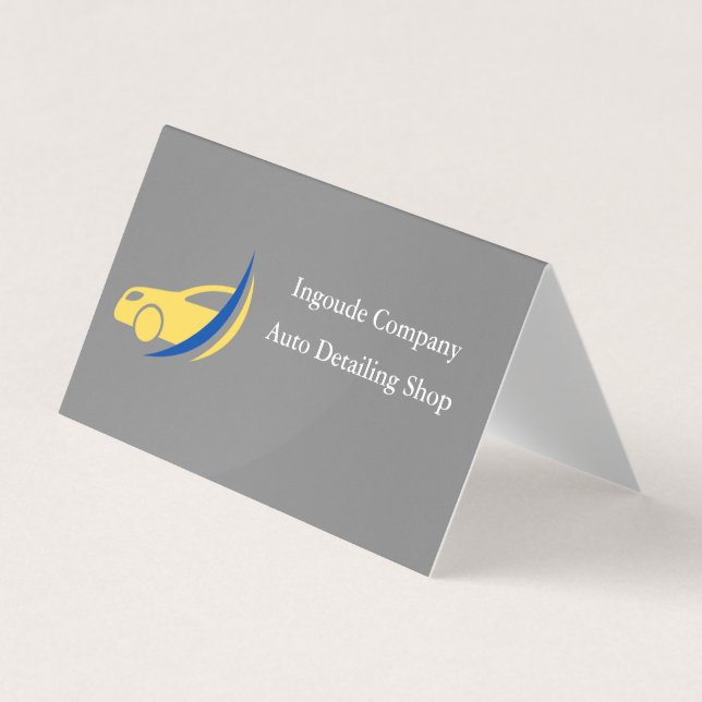 Carte De Visite Professional Auto Detailing & Car Care Services (Devant)