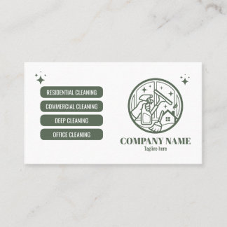 Carte De Visite Professional Cleaning Service Business Card