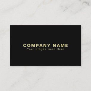 Carte De Visite Professional Elegant Moderne Simple Plain Company
