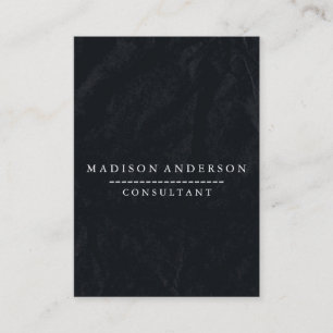 Carte De Visite Professional Elegant Noir Chalk Board