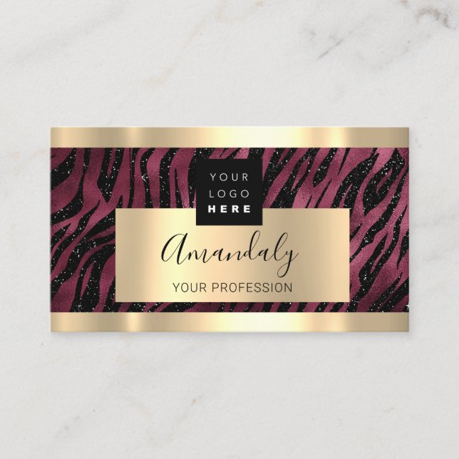 Carte De Visite Professional Finance Investment Services Gold Logo (Devant)