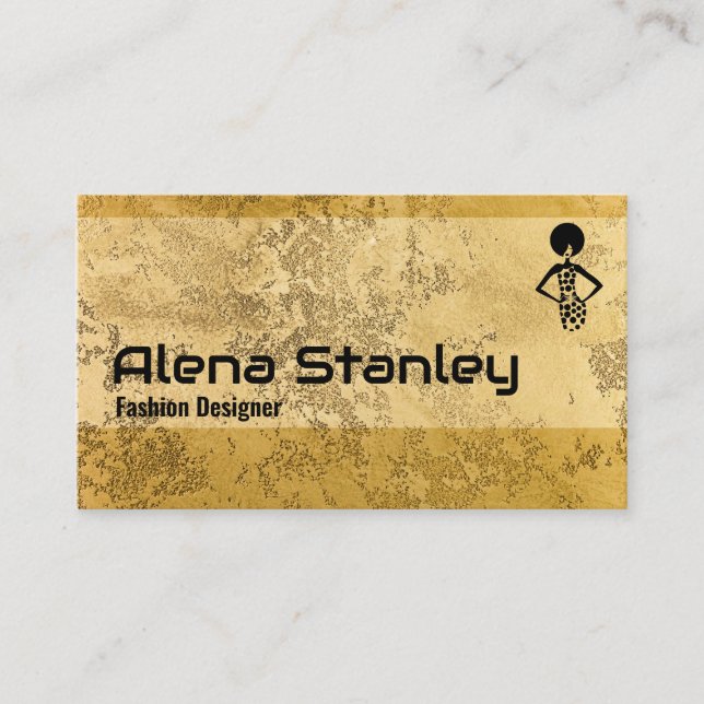 Carte De Visite Professional Gold Classy (Devant)