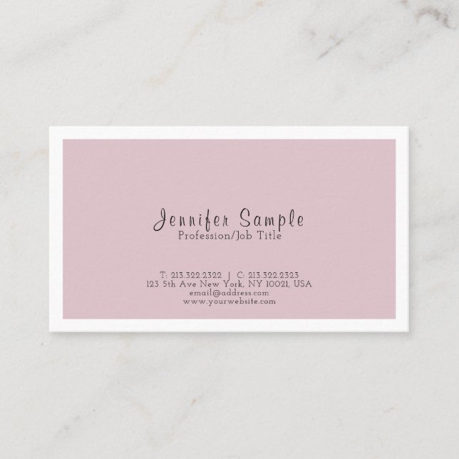 Carte De Visite Professional Modern Classy Design simple (Devant)