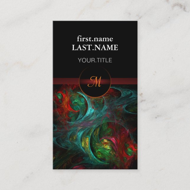 Carte De Visite Professional Modern Élégant Cool Genesis Nova (Devant)