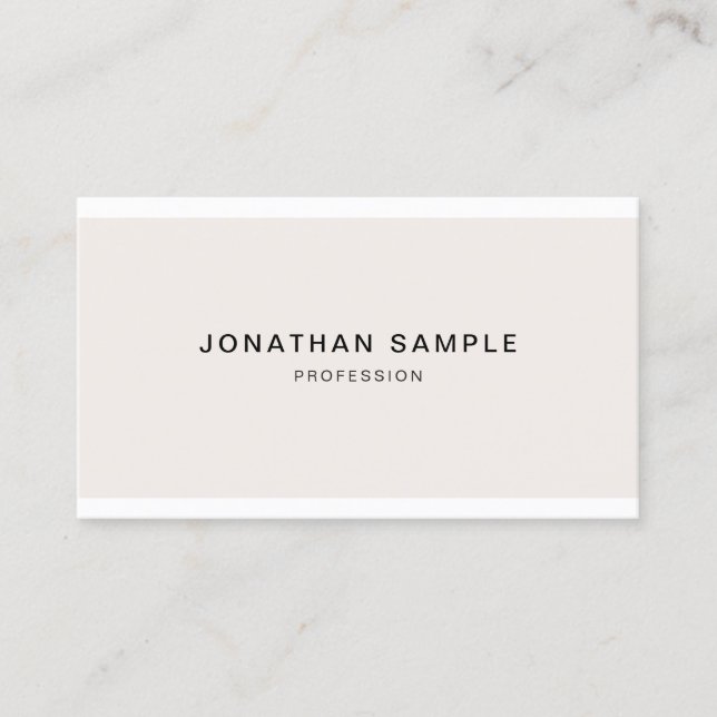 Carte De Visite Professional Modern Minimalist Connect With Us (Devant)