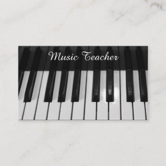 Carte De Visite Professional Music Teacher