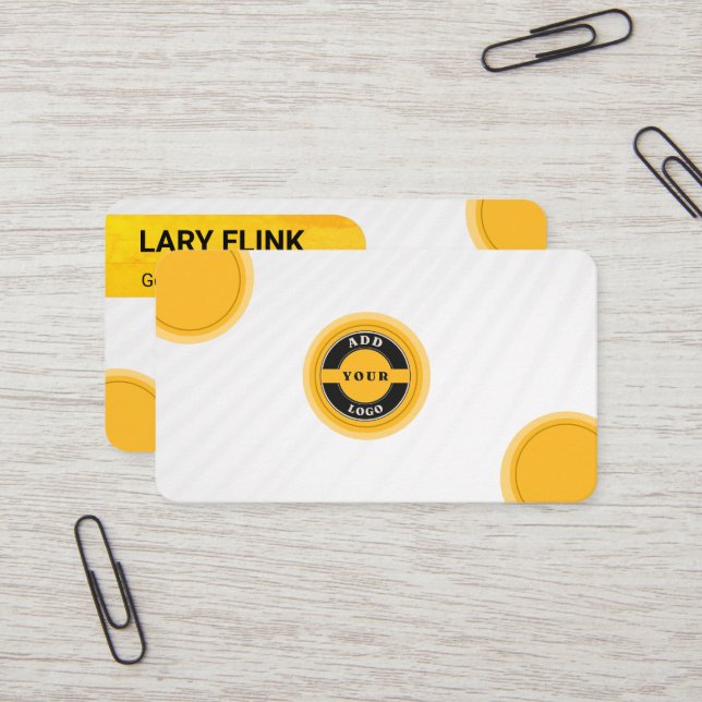 Carte De Visite Professional QR Code Business Card (Devant/Arrière en situation)