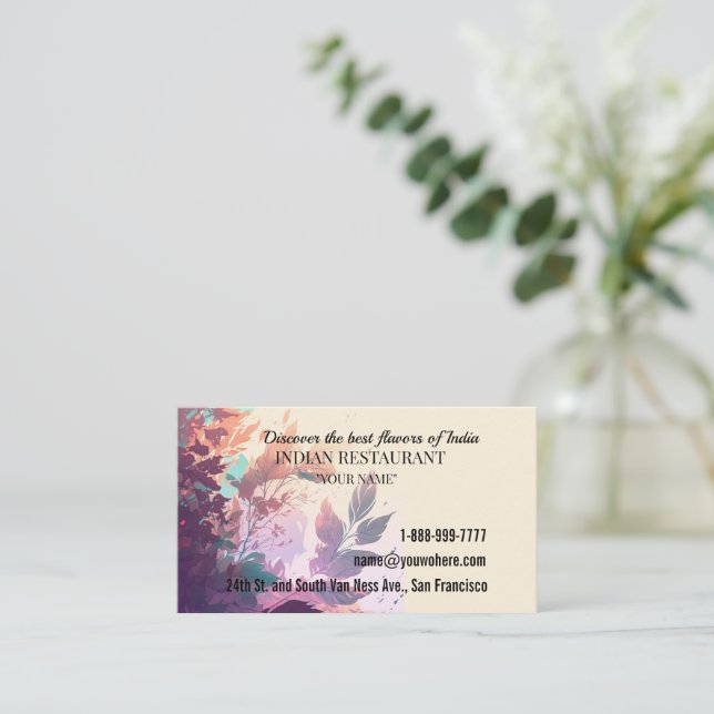Carte de visite professionnel (Debout devant)