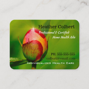 Carte De Visite Professionnel affectueux de bourgeon de pivoine de