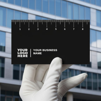Carte de visite professionnel avec règle (cm)