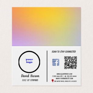 Carte de visite professionnel avec un objet modern