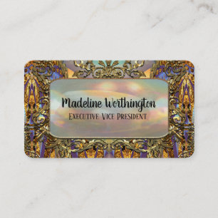 Carte De Visite Professionnel baroque français élégant d'orné 