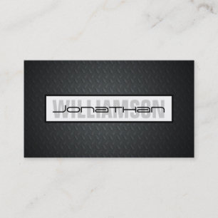 Carte de visite professionnel Black Diamond Plate