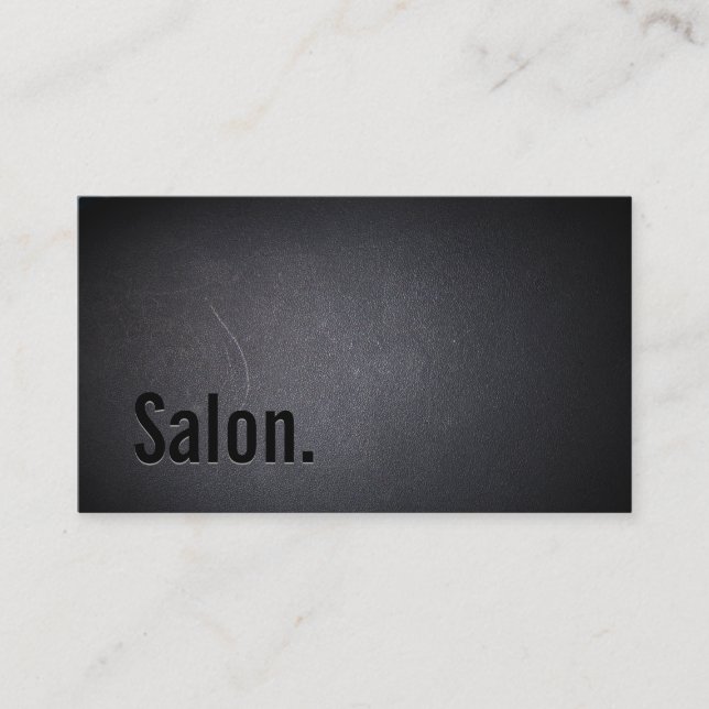 Carte de visite professionnel Black Out Salon (Devant)