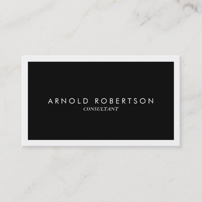 Carte de visite professionnel blanc clair clair (Devant)