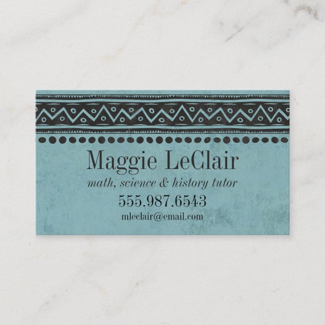Carte de visite professionnel bleu de rendez-vous (Devant)