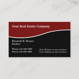 Carte De Visite Professionnel chic d'immobiliers