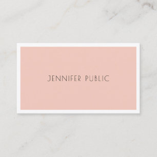 Carte De Visite Professionnel Chic Simple Moderne Minimaliste Plai