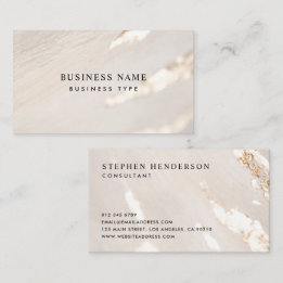 Carte de visite professionnel Classy Modern Gold F