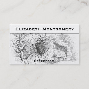 Carte de visite professionnel d'apiculteur de