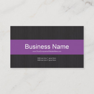 Carte de visite professionnel Dark & Purple