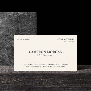 Carte De Visite Professionnel de base