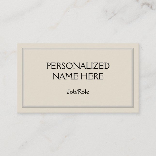 Carte de visite professionnel de base et minimale (Devant)