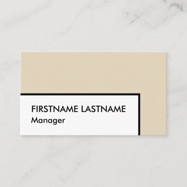 Carte de visite professionnel de base minimal (Devant)