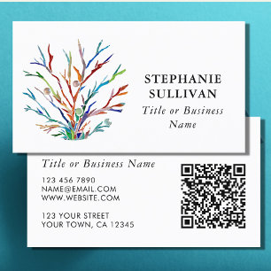 Carte de visite professionnel de code QR