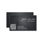 Carte de visite professionnel de code QR en métal 