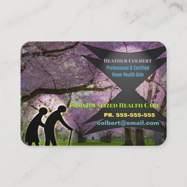 Carte De Visite Professionnel de compassion de travailleur social (Devant)