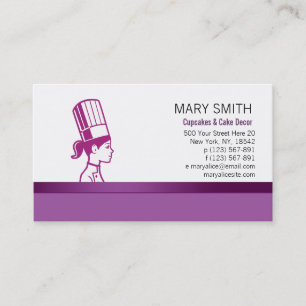 Carte de visite professionnel de cuisson