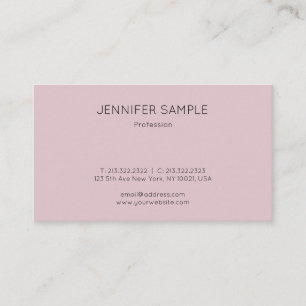 Carte De Visite Professionnel de design minimaliste élégant et mod