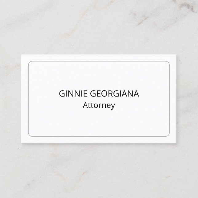 Carte de visite professionnel de droit minimal (Devant)