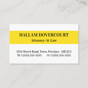 Carte de visite professionnel de droit ordinaire