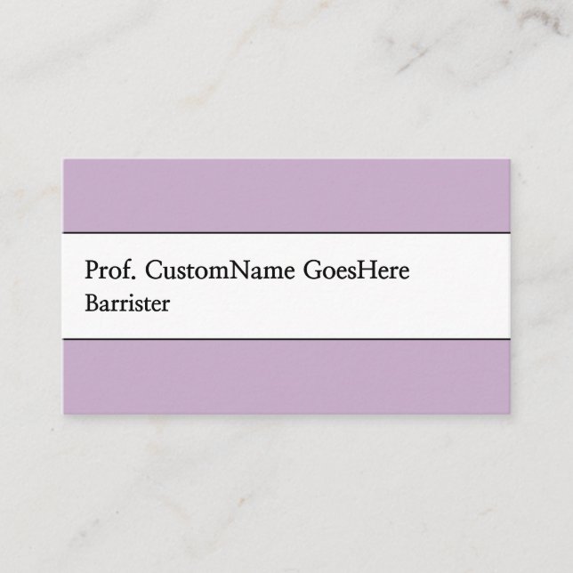 Carte de visite professionnel de droit simple (Devant)