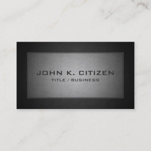 Carte de visite professionnel de frontière de gri