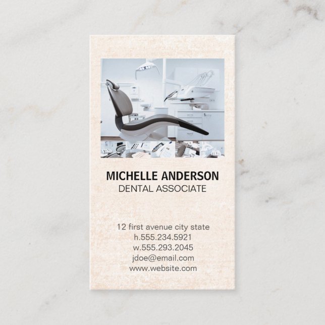 Carte De Visite Professionnel de la dentition | Bureau des dentist (Devant)