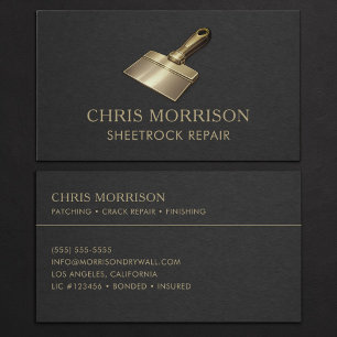 Carte De Visite Professionnel de la réparation de Sheetrock