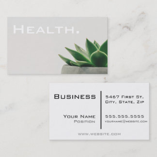 Carte De Visite Professionnel de la santé - Plante vert