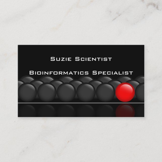 Carte de visite professionnel de la Science de (Devant)