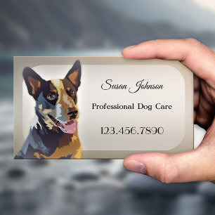 Carte de visite professionnel de l'élevage de chie