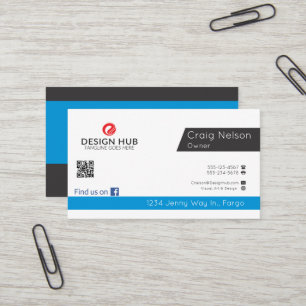 Carte de visite professionnel de l'ingénieur logic