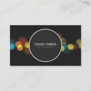 Carte de visite professionnel de photographe