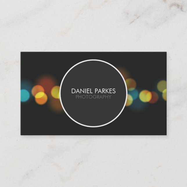Carte de visite professionnel de photographe (Devant)